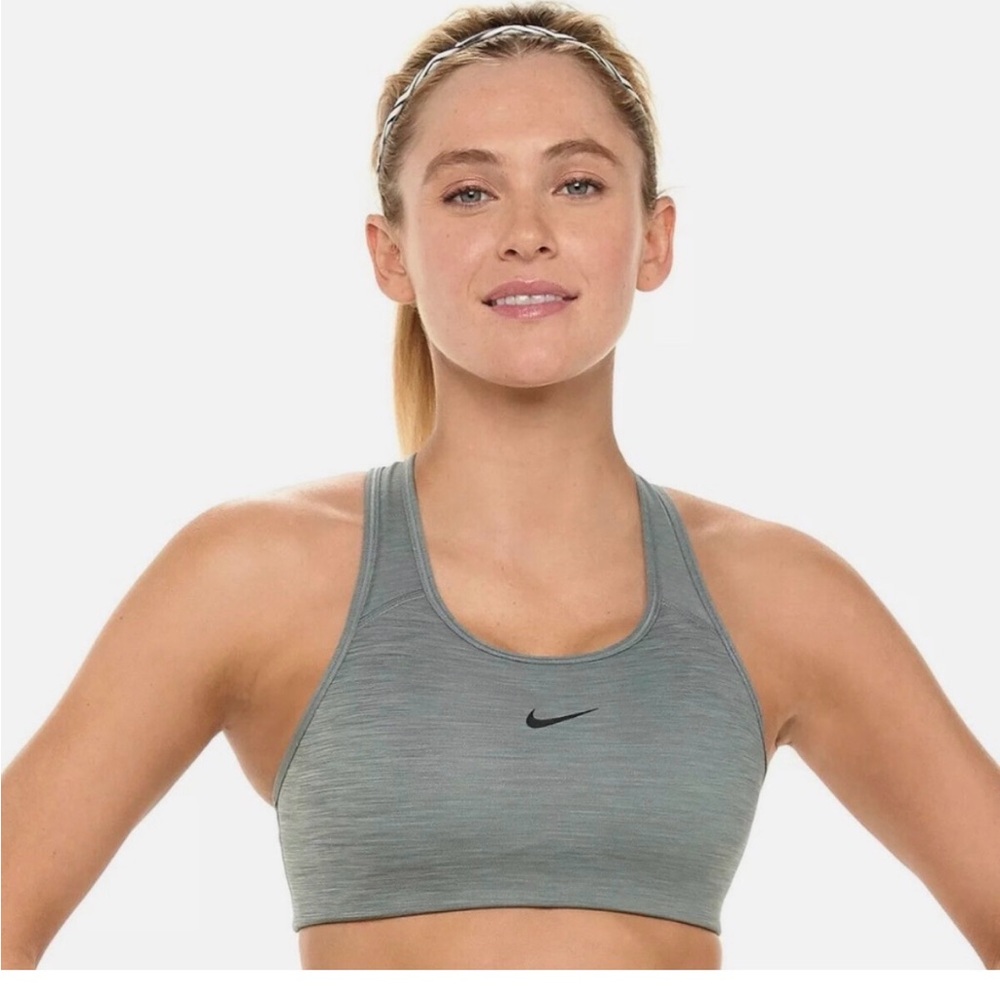 Nike Heathered Grey Racerback Sports Bra